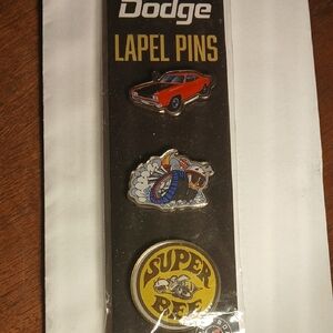 Open Road Brands Dodge Lapel Pins - Red, Blue, Yellow
